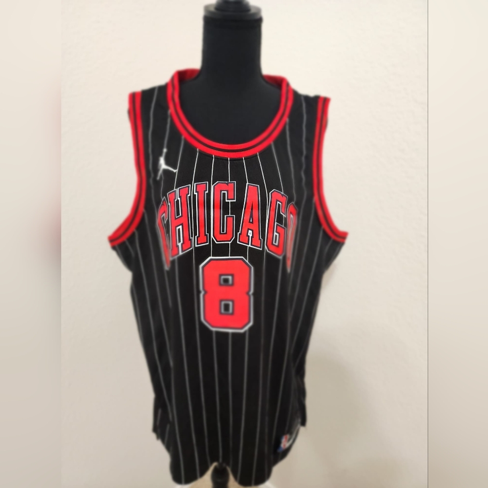 NBA Black and Red Chicago Basketball Jersey 2022